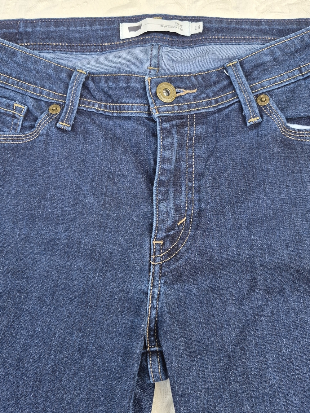 Levi's Dark Blue Curvy 529 Skinny Leg Jeans
